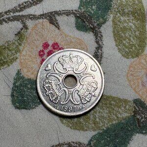 Denmark 5 Kroner 1997 Queen Margrethe II World Coin Vintage Scandinavian